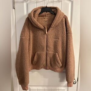 NWT Skims Teddy Bear Sherpa Crop Jacket
